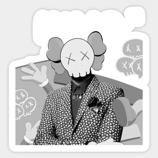 kaws fake Sticker